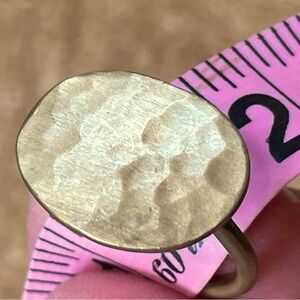 SOLD - Brass ring. Hammered surface. Size 8.5-9 ladies.